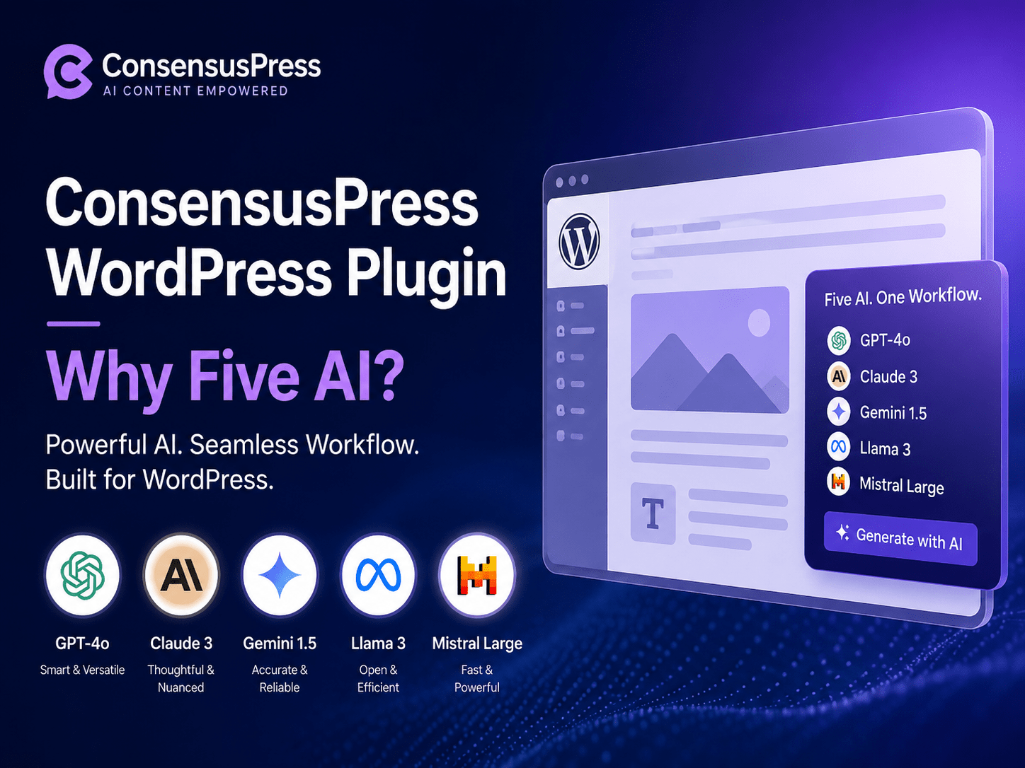 Consensuspress Wordpress Plugin - Why Five Ai Models Ai Consensus Insights